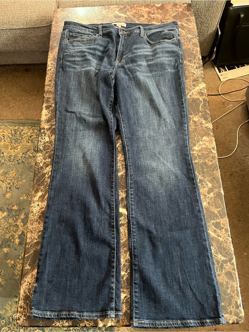 Lucky Brand Classic Women's Dark Blue mid rise boot cut jeans size 16